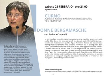 Curno, viaggio nella storia al femminile: Barbara Curtarelli racconta le “Donne Bergamasche”