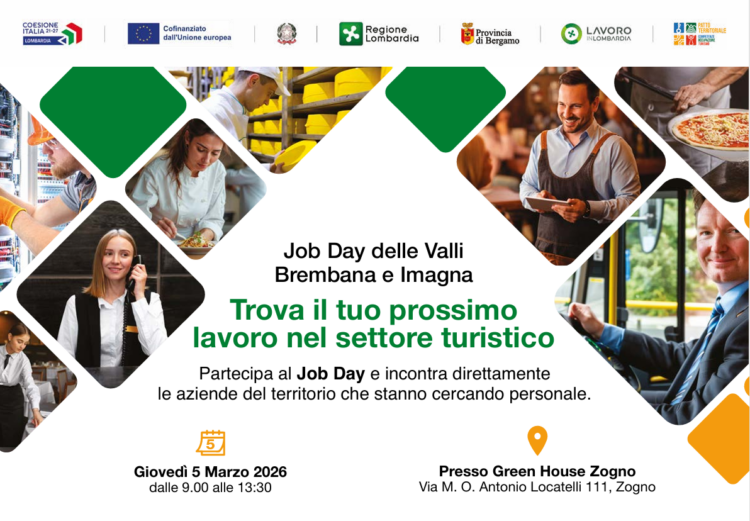 Lavoro, le aziende delle Valli cercano personale: a Zogno arriva il “Job Day”. Ecco come candidarsi per i colloqui