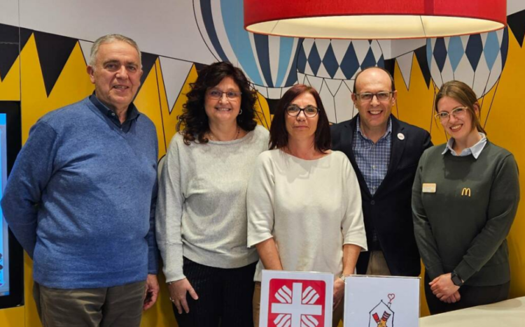 Solidarietà ad Ambivere: McDonald’s e Caritas insieme per donare 60 pasti al mese